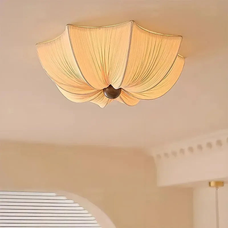 Japanese Wabi Sabi Fabric Ceiling Light