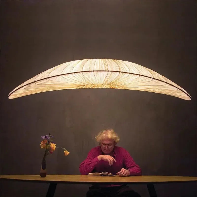 Japanese Wabi Sabi Fabric Statement Chandelier