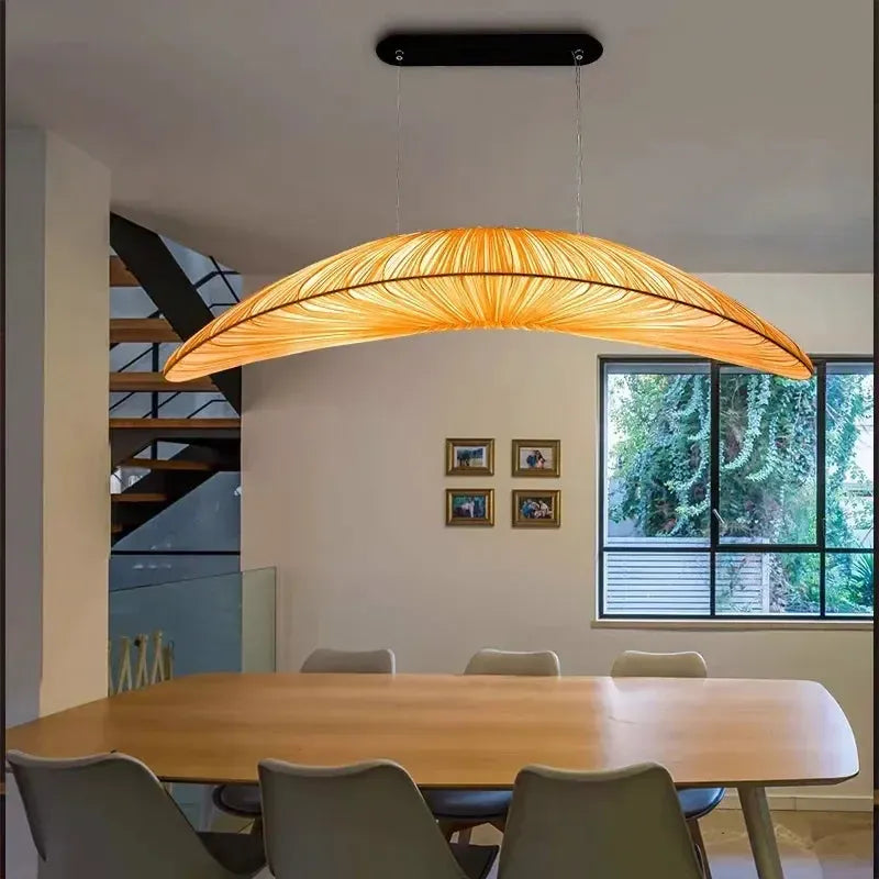Japanese Wabi Sabi Fabric Statement Chandelier