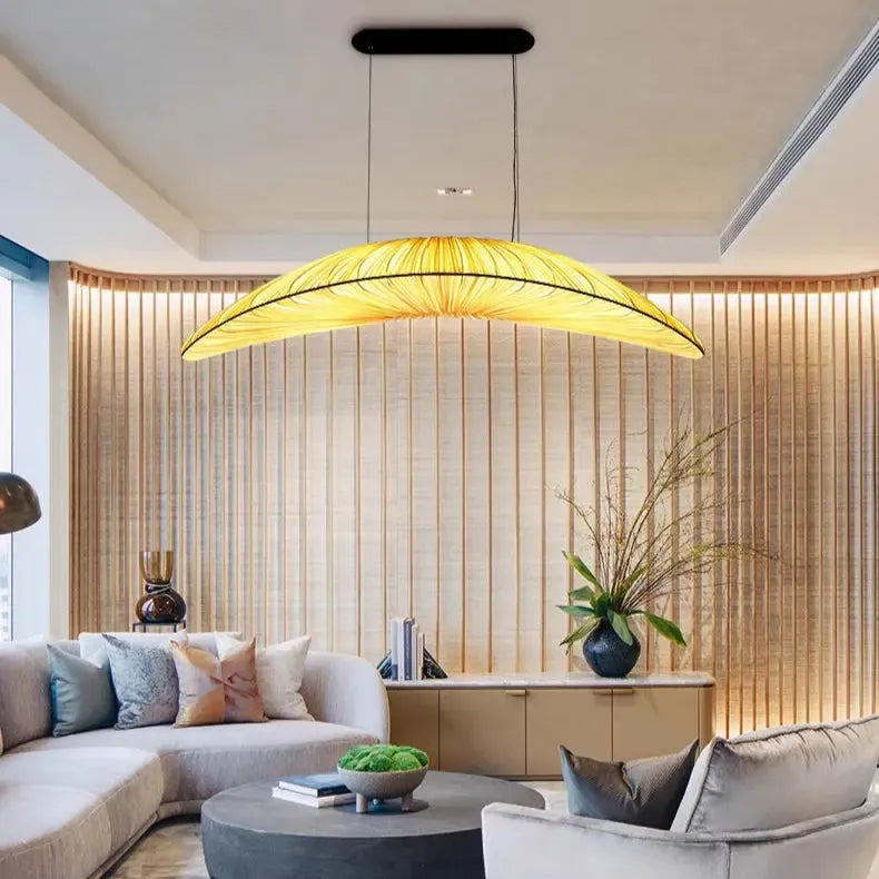 Japanese Wabi Sabi Fabric Statement Chandelier