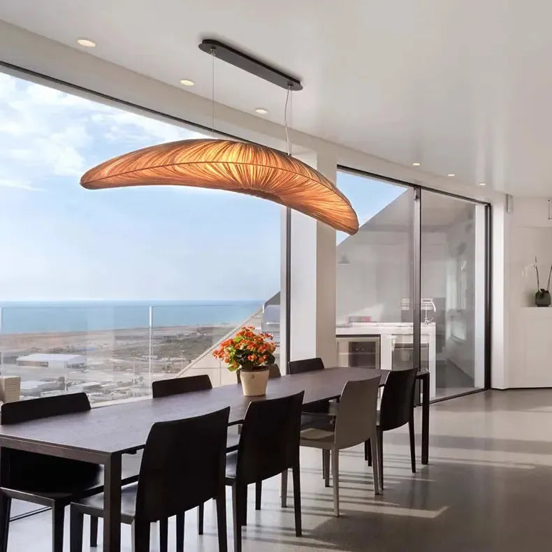 Japanese Wabi Sabi Fabric Statement Chandelier