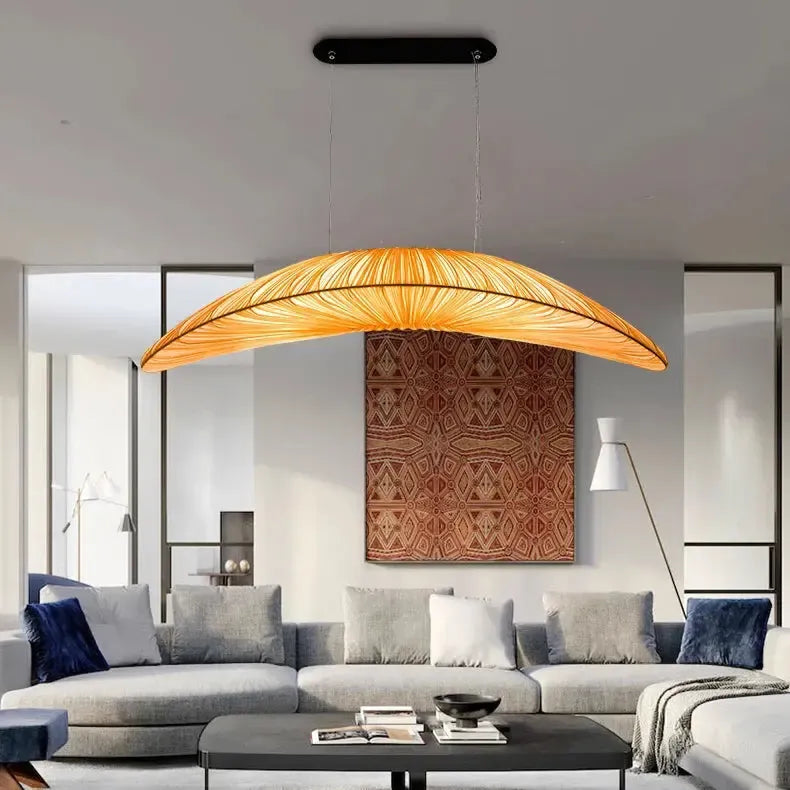Japanese Wabi Sabi Fabric Statement Chandelier