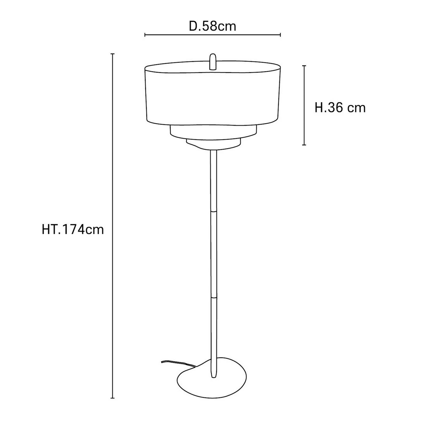 Japanese Wabi Sabi Fabric Table & Floor Lamp