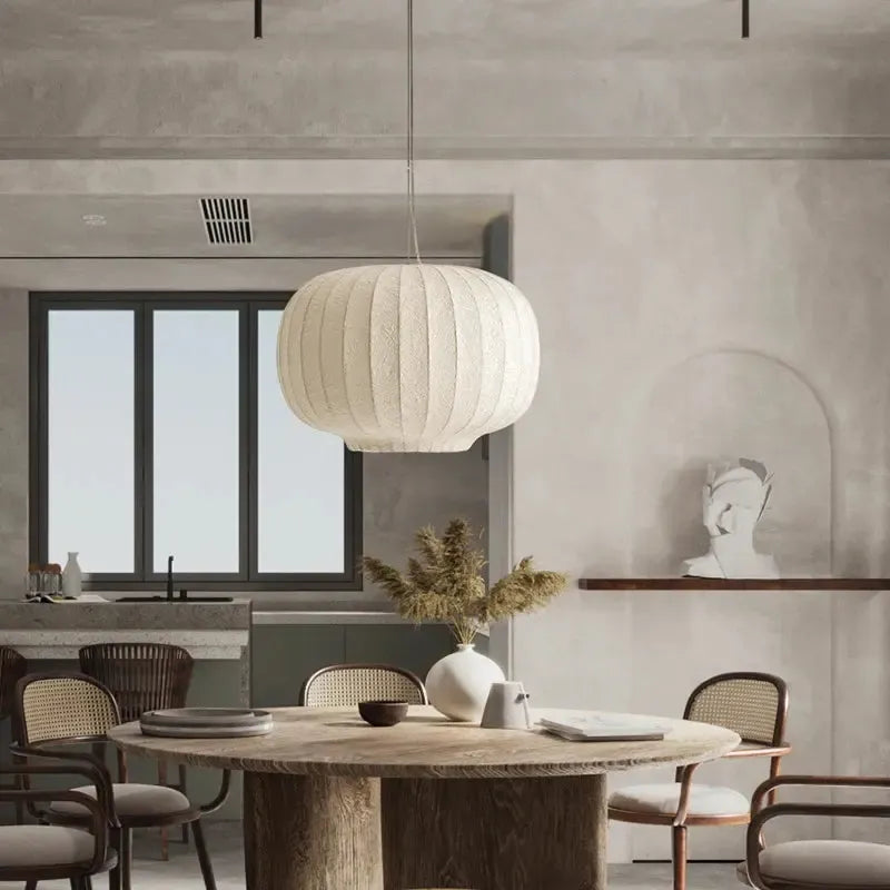 Japanese Wabi Sabi Globe Ceiling Light