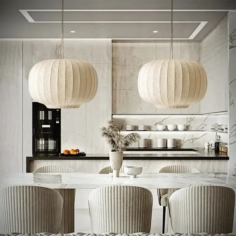 Japanese Wabi Sabi Globe Ceiling Light