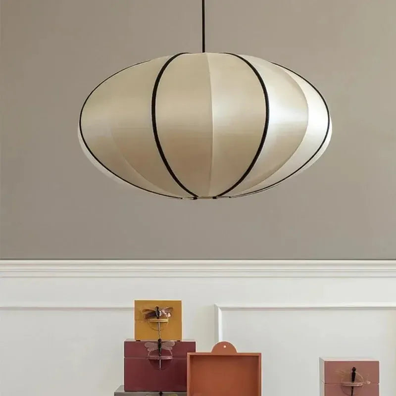 Japanese Wabi Sabi Outlined Fabric Pendant