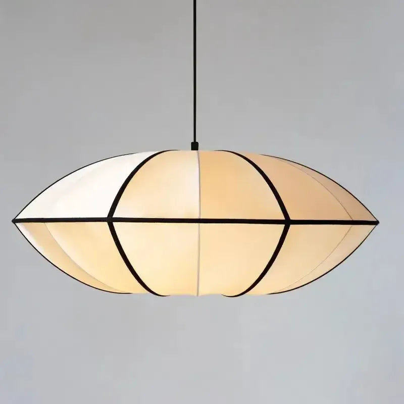 Japanese Wabi Sabi Outlined Fabric Pendant