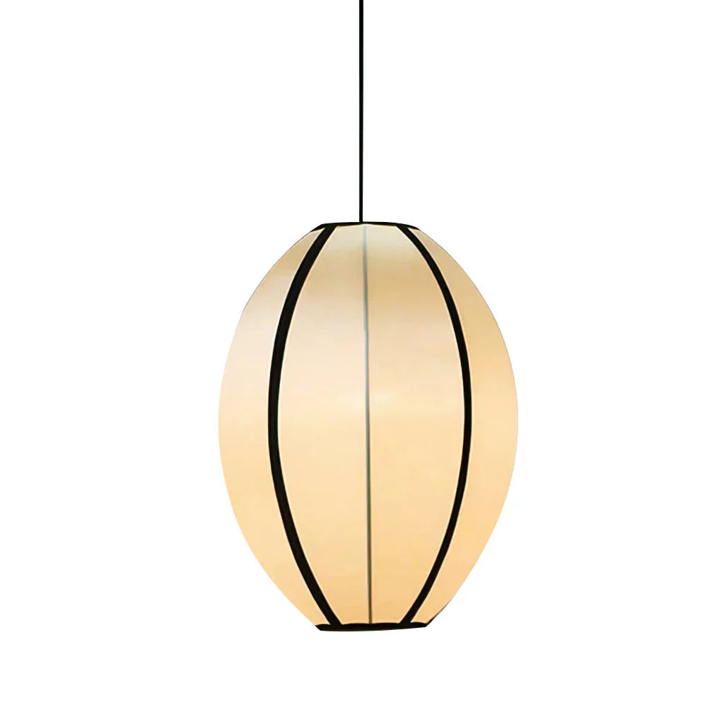 Japanese Wabi Sabi Outlined Fabric Pendant