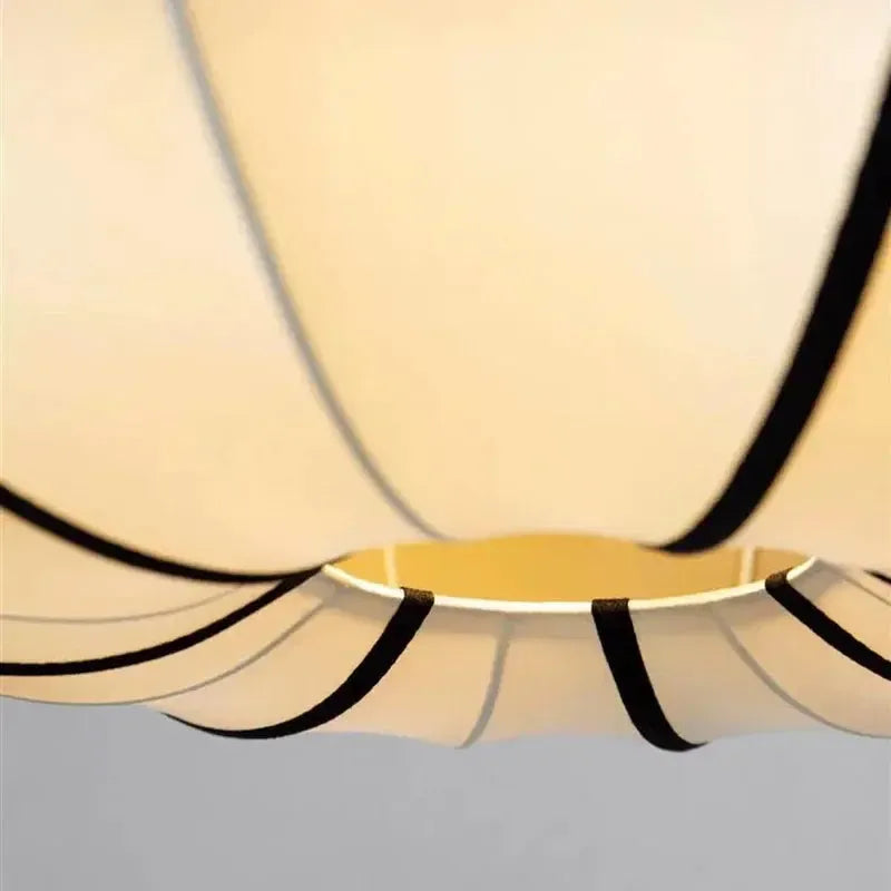 Japanese Wabi Sabi Outlined Fabric Pendant