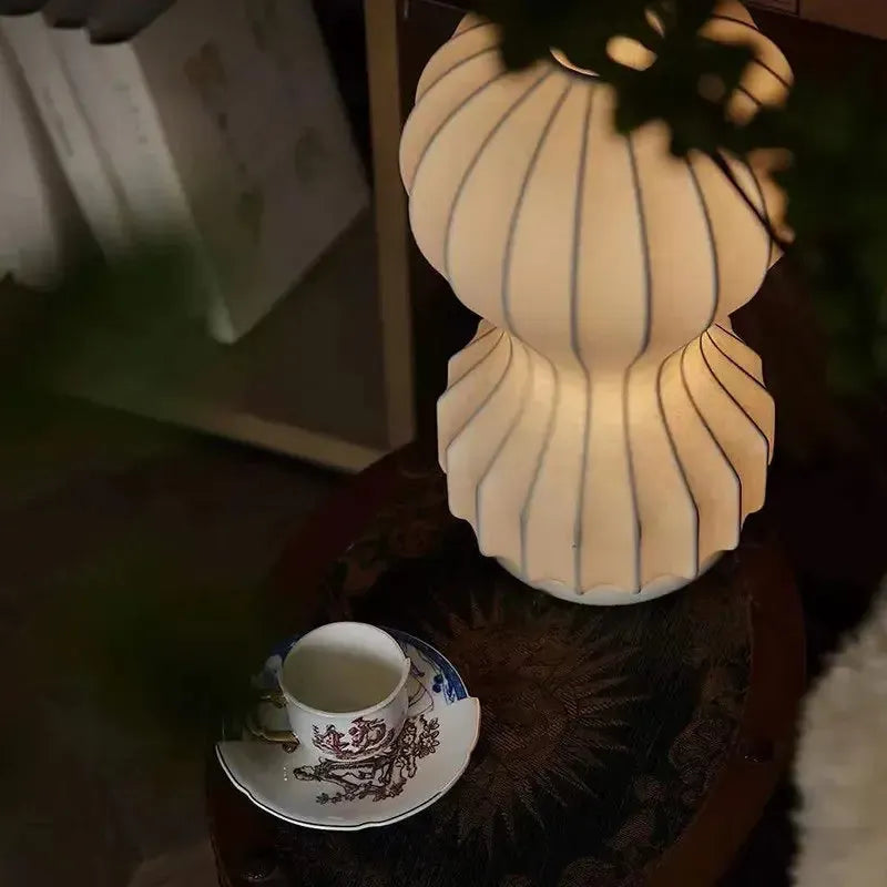 Japanese Wabi Sabi Silk Table Lamp