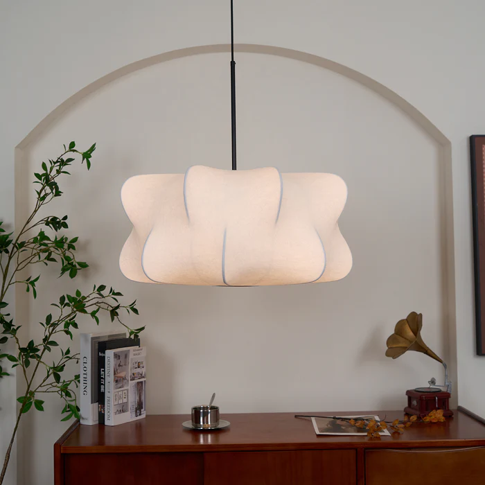 Japanese Silk Wabi Sabi Chandelier