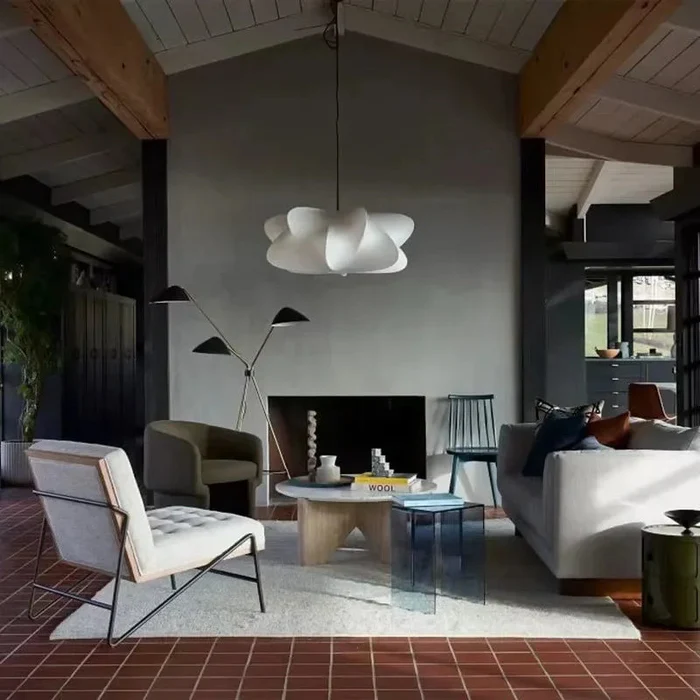 Japanese Silk Wabi Sabi Chandelier
