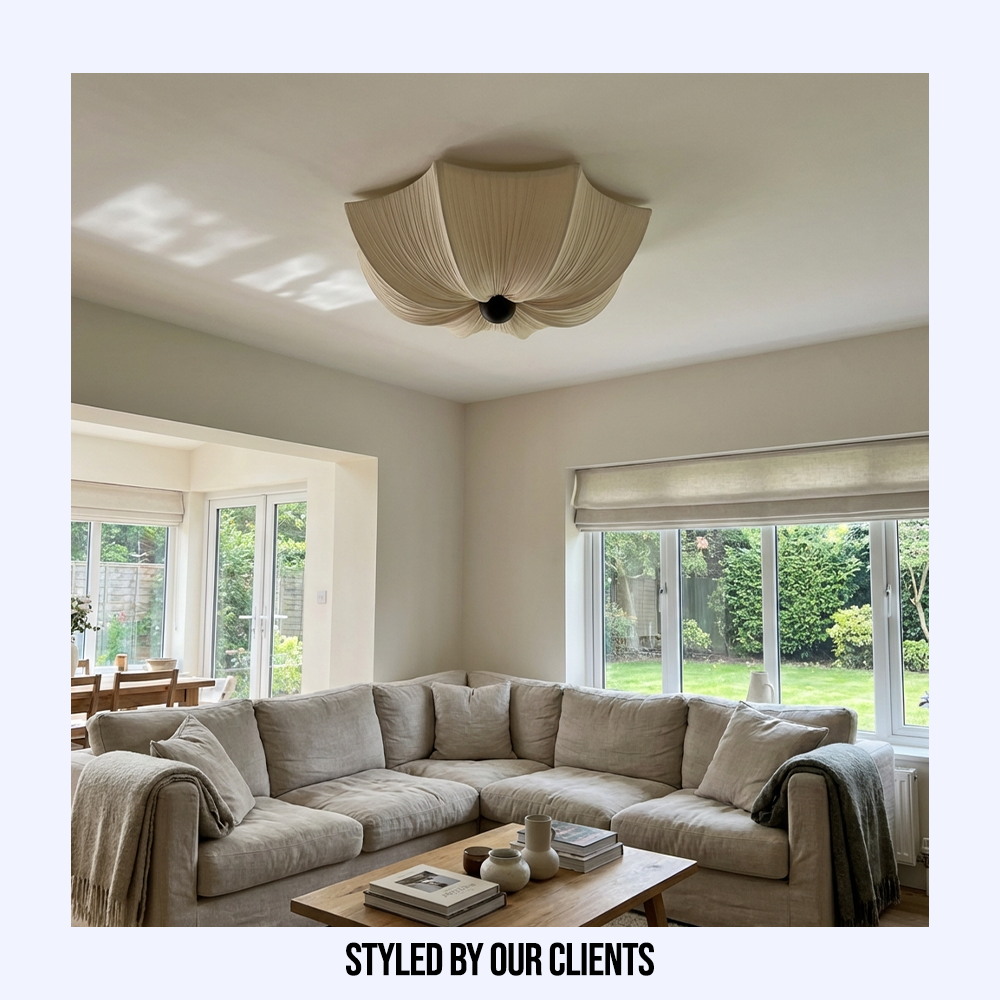 Japanese Wabi Sabi Fabric Ceiling Light