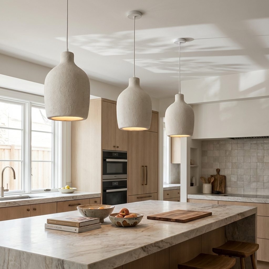 Japanese Wabi Sabi Resin Pendant Lights