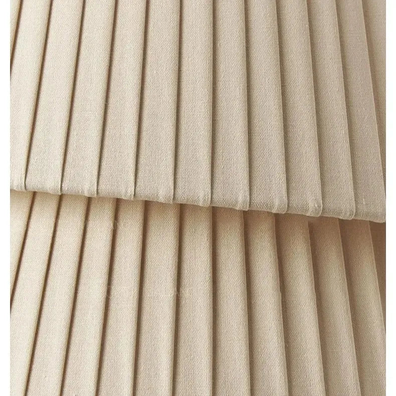 Layered Cream Fabric Pendant Light