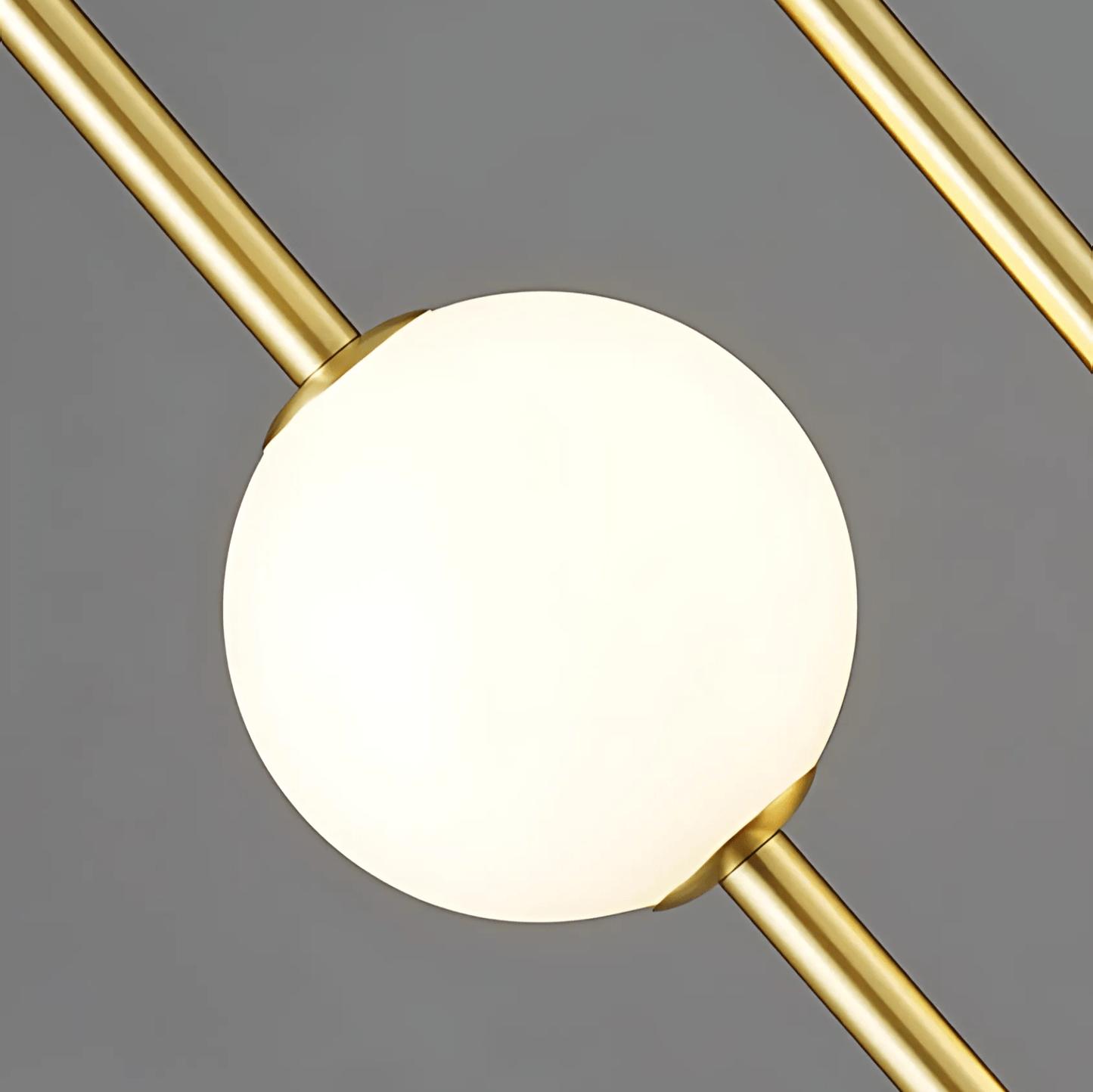 Linear Rod Globe Pendant Light