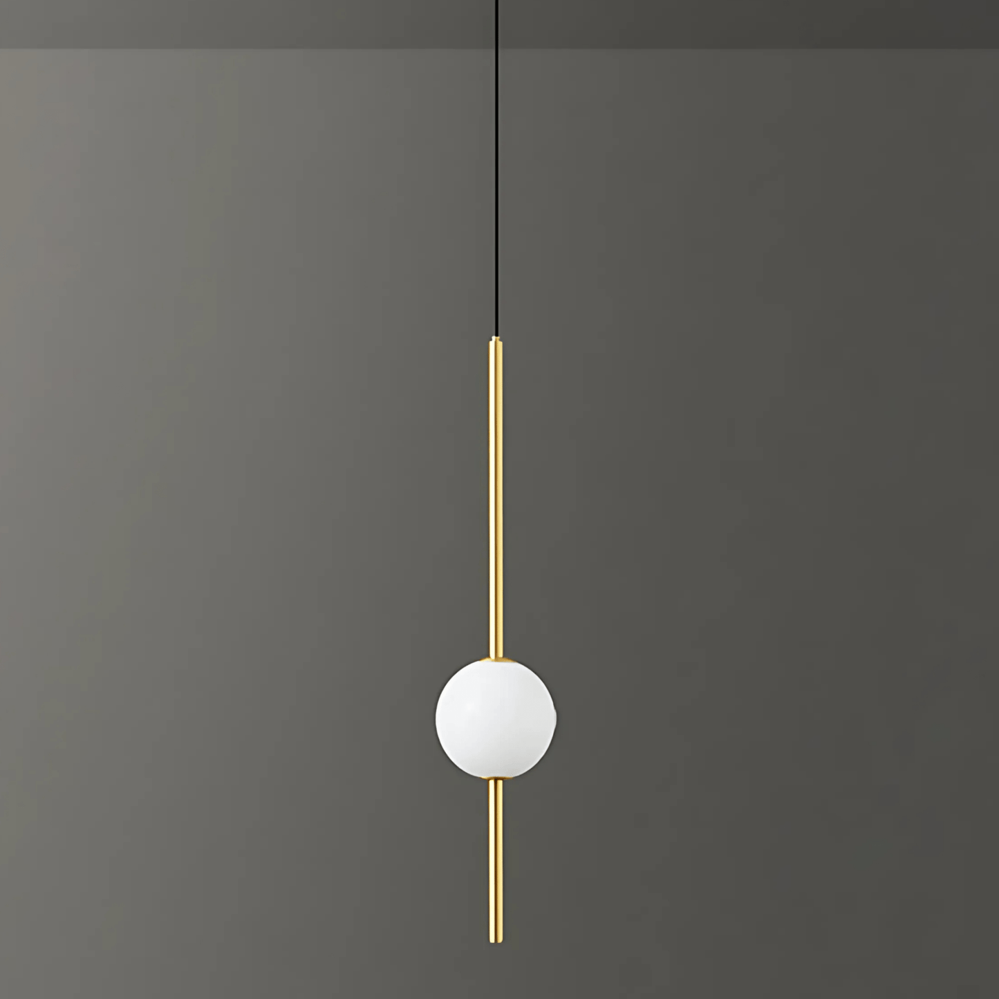 Linear Rod Globe Pendant Light