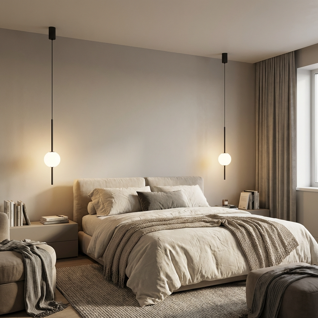 Linear Rod Globe Pendant Light
