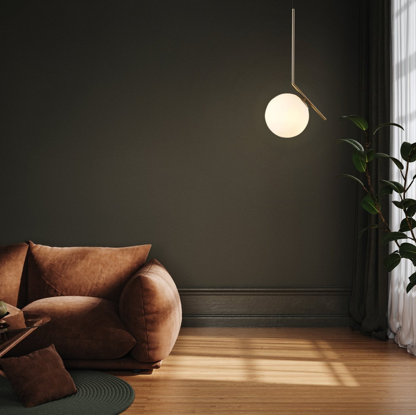 Artistic Glass Pendant Light