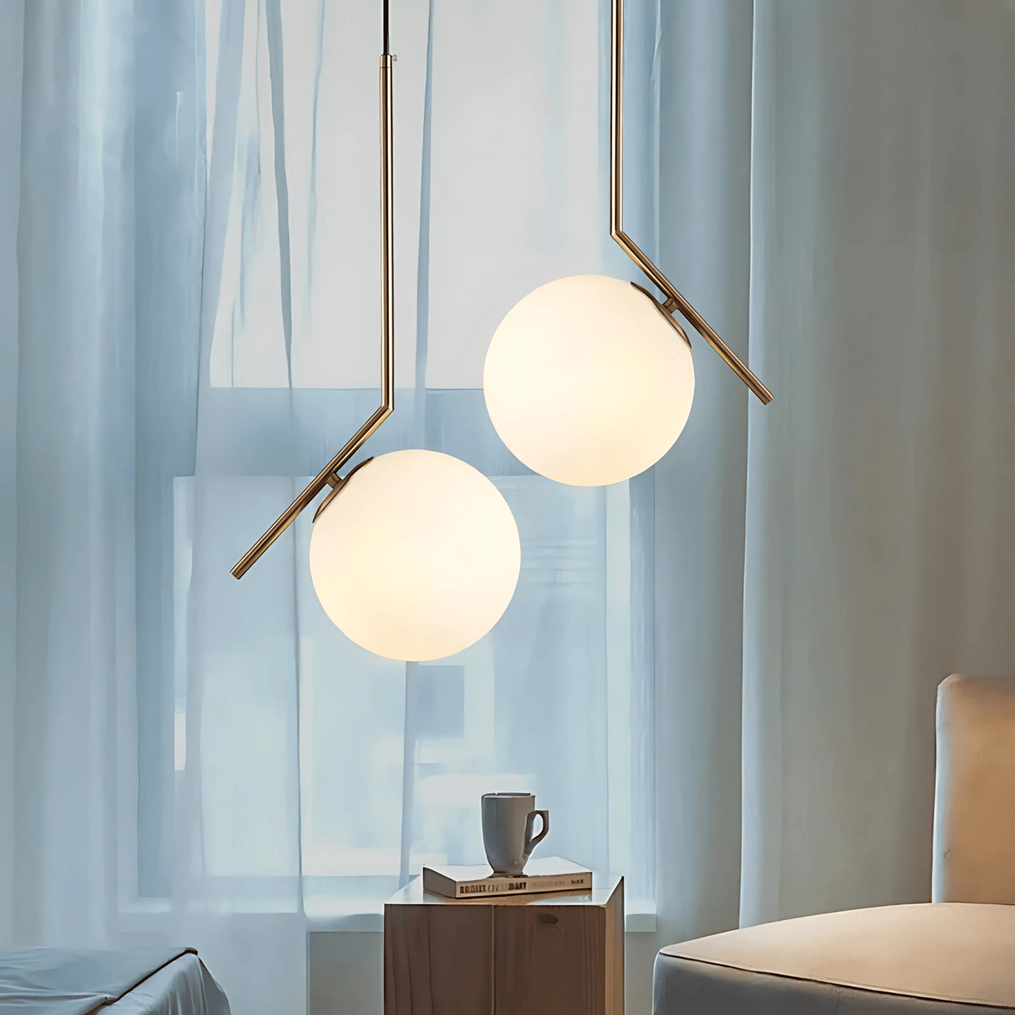 Artistic Glass Pendant Light