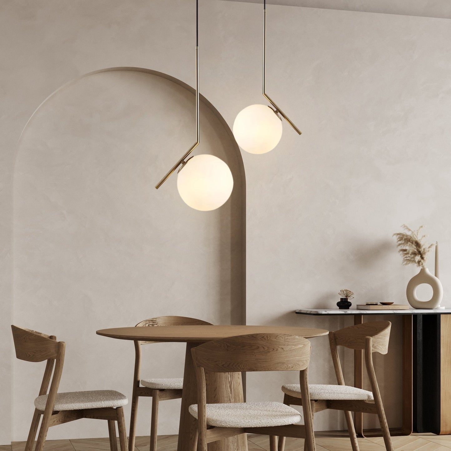 Artistic Glass Pendant Light