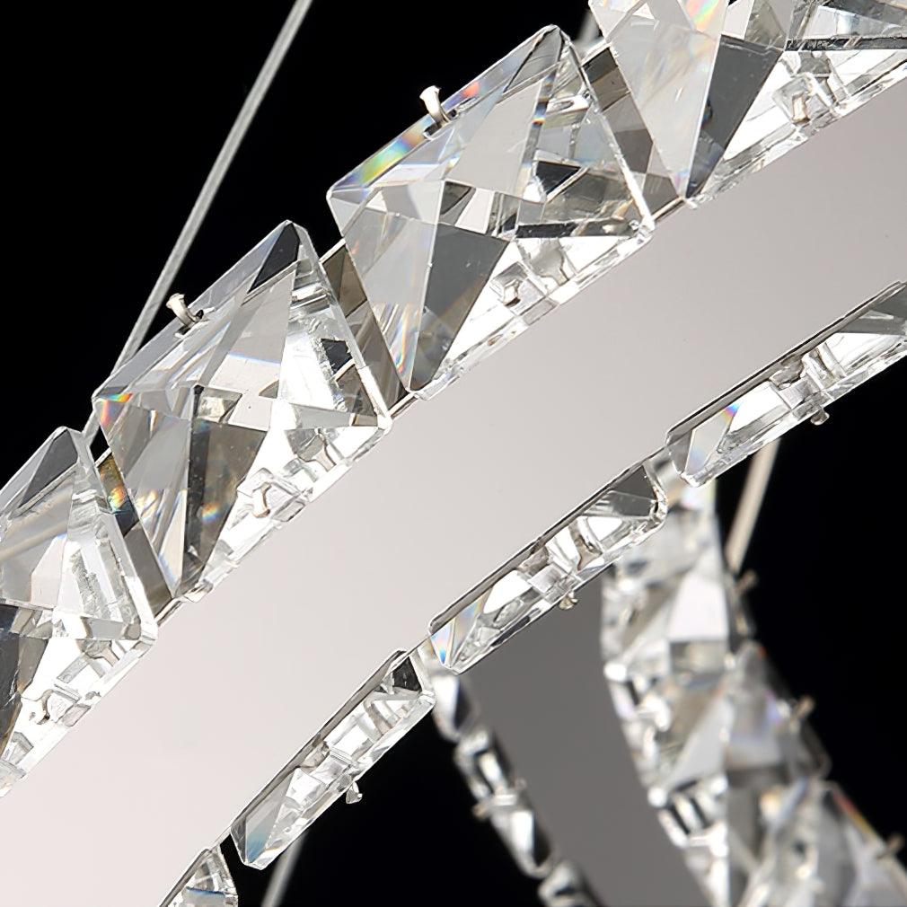Luxury Crystal Double C Chandelier
