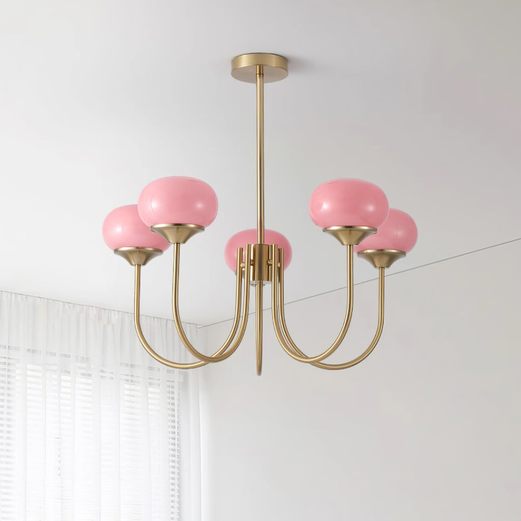 Marshmallow Glass Chandelier