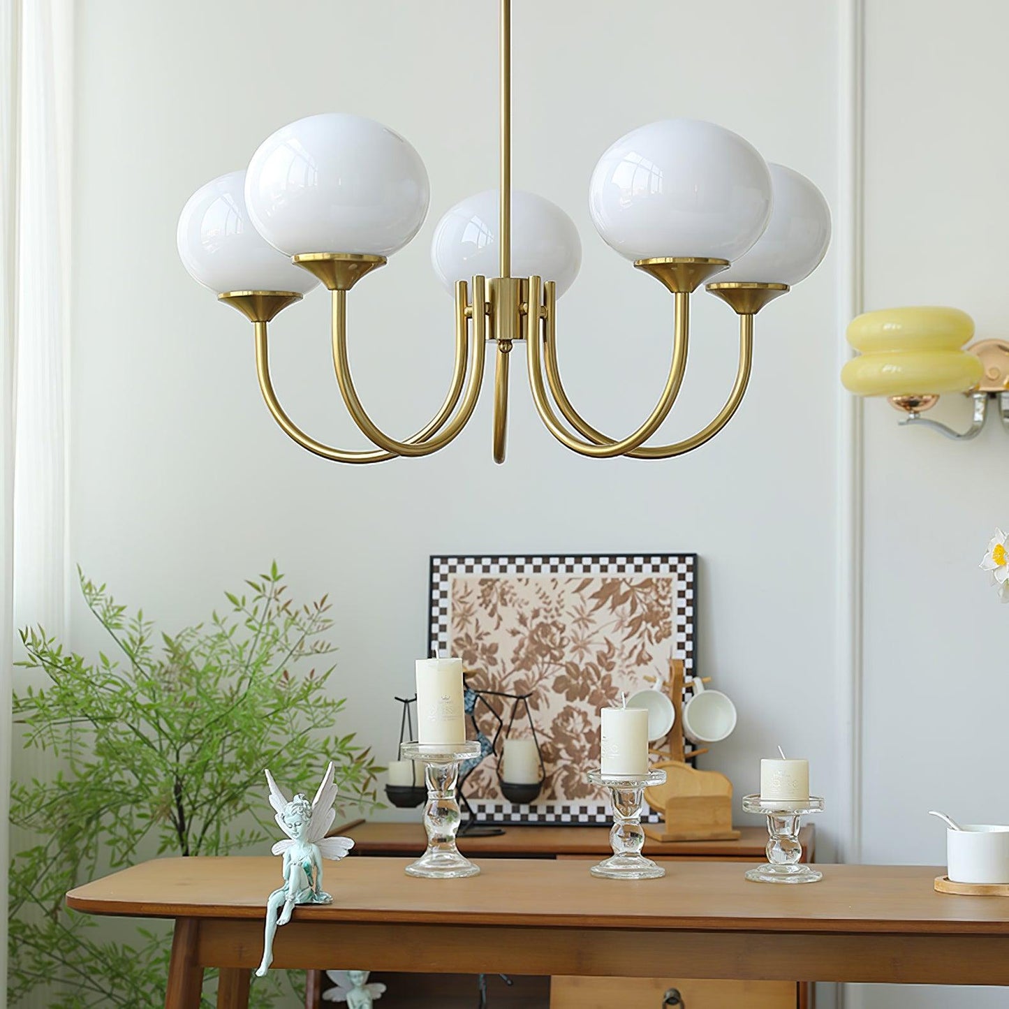 Marshmallow Glass Chandelier