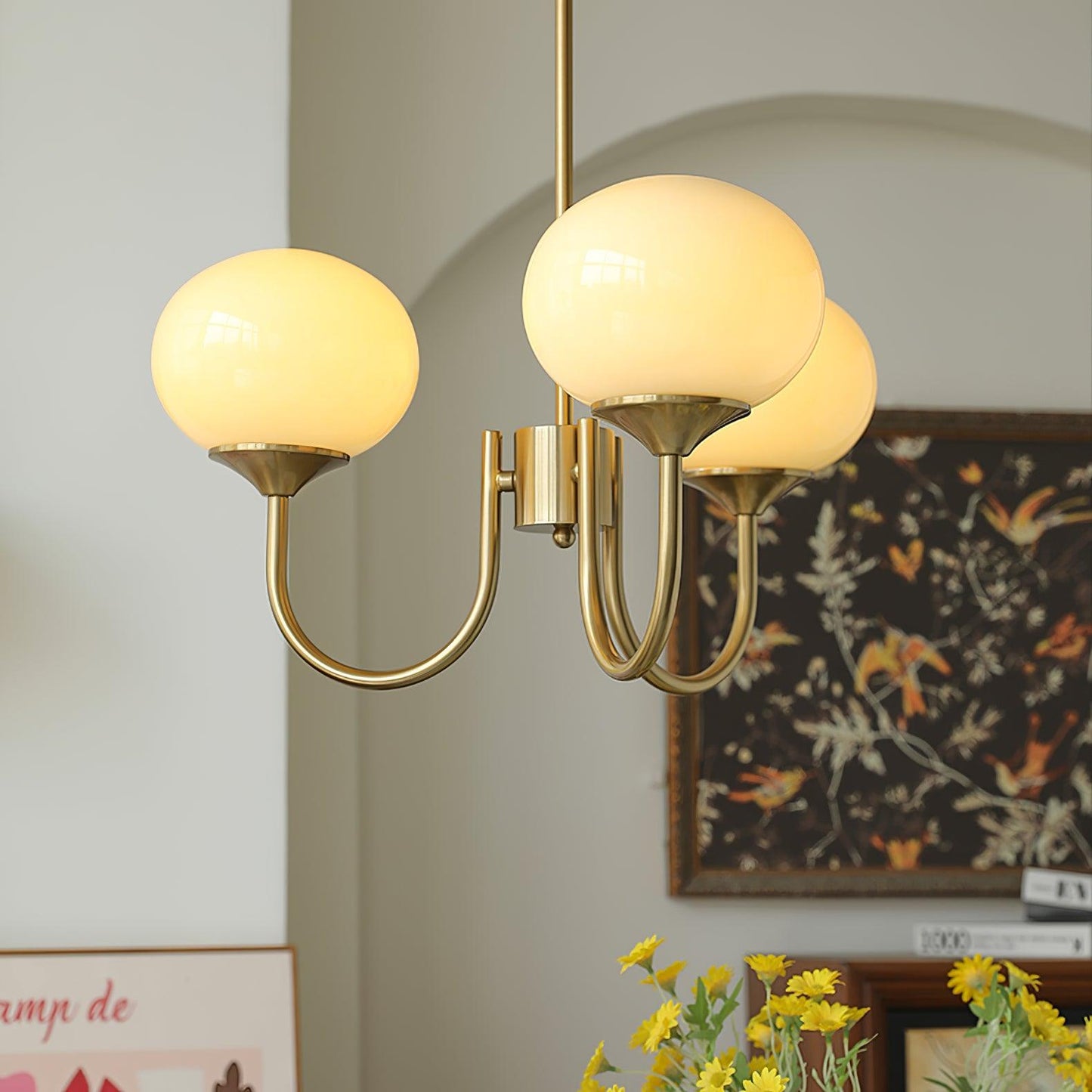 Marshmallow Glass Chandelier