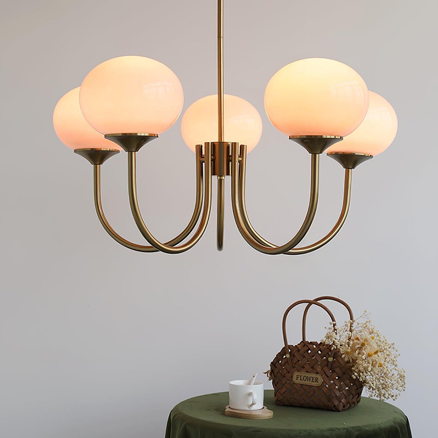 Marshmallow Glass Chandelier