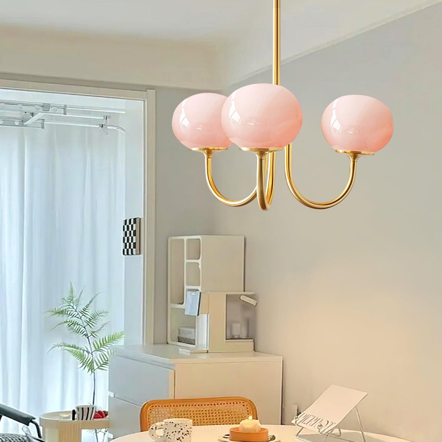 Marshmallow Glass Chandelier