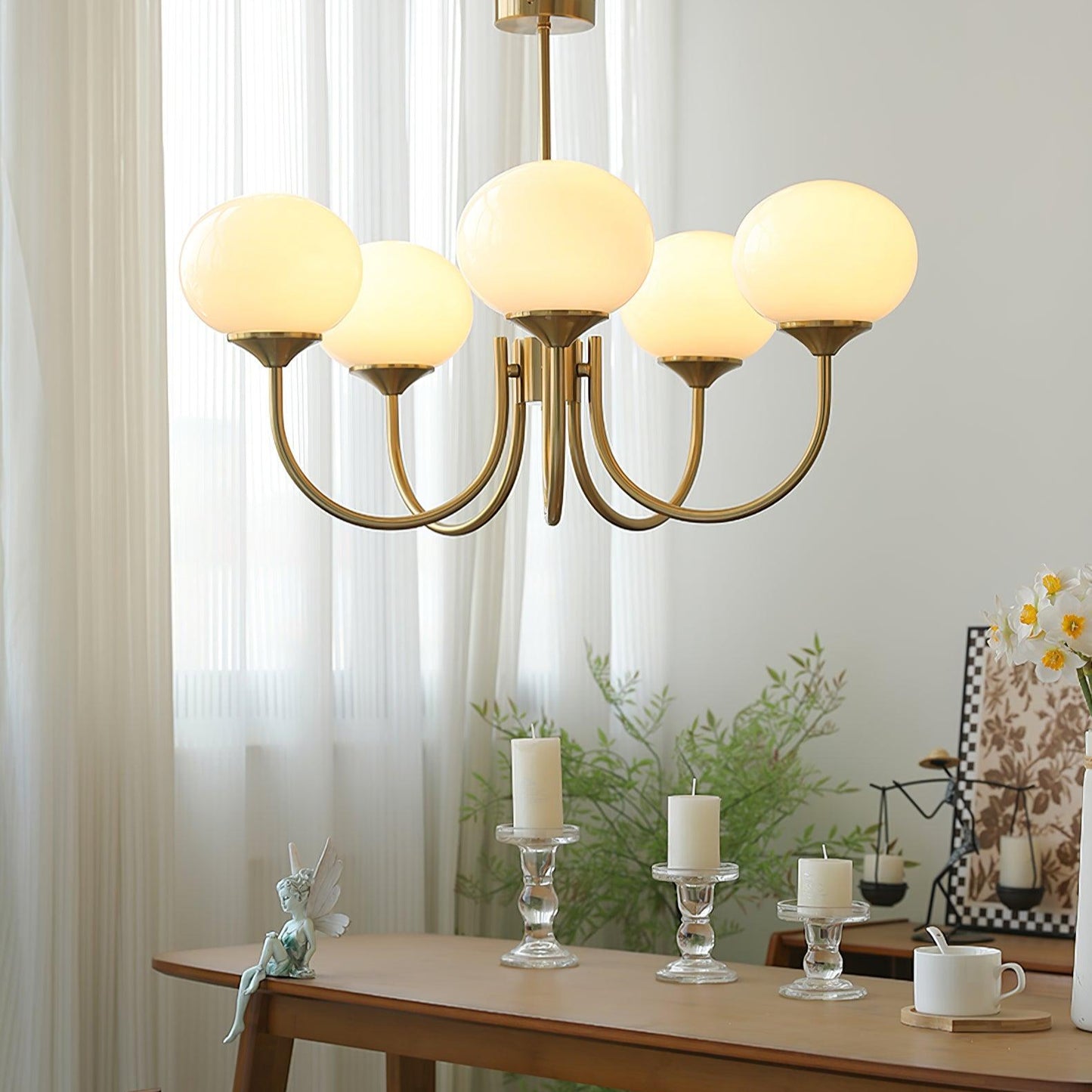 Marshmallow Glass Chandelier