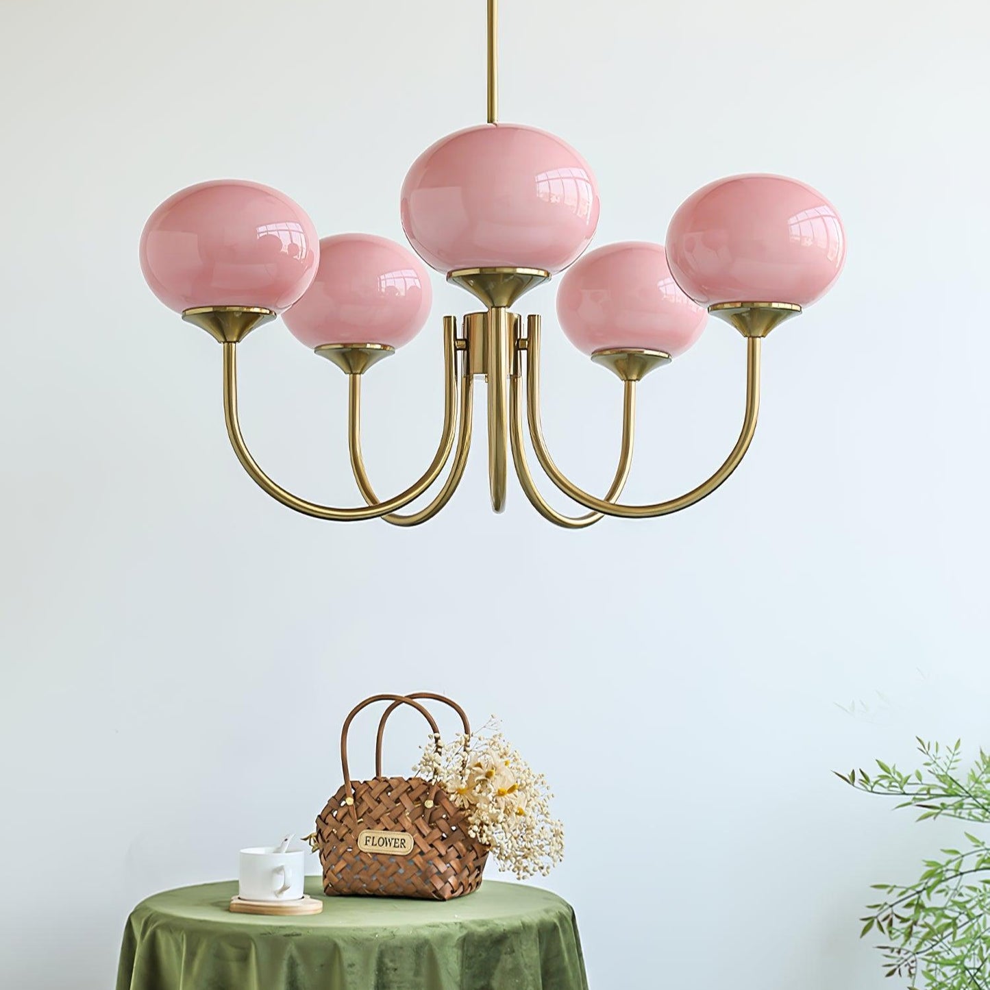 Marshmallow Glass Chandelier