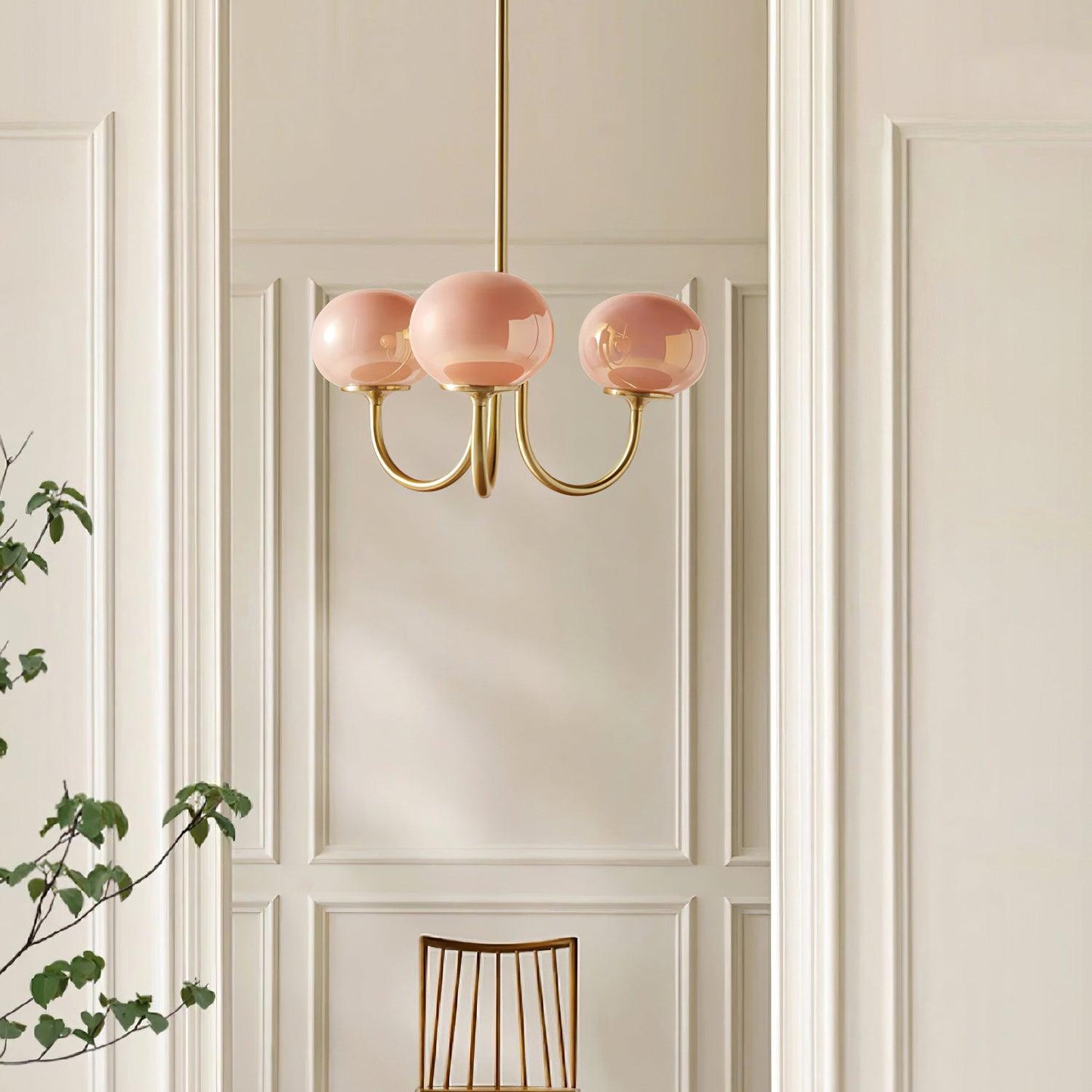 Marshmallow Glass Chandelier