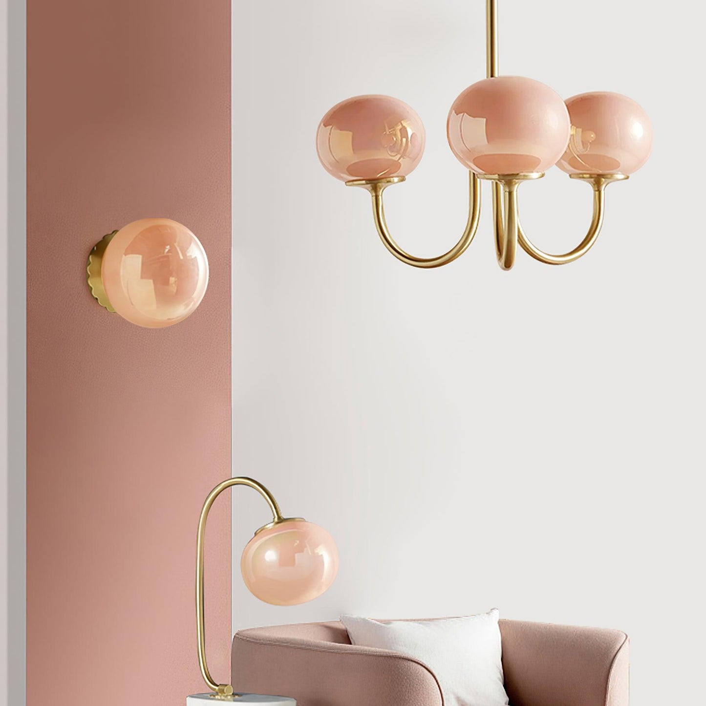 Marshmallow Glass Chandelier