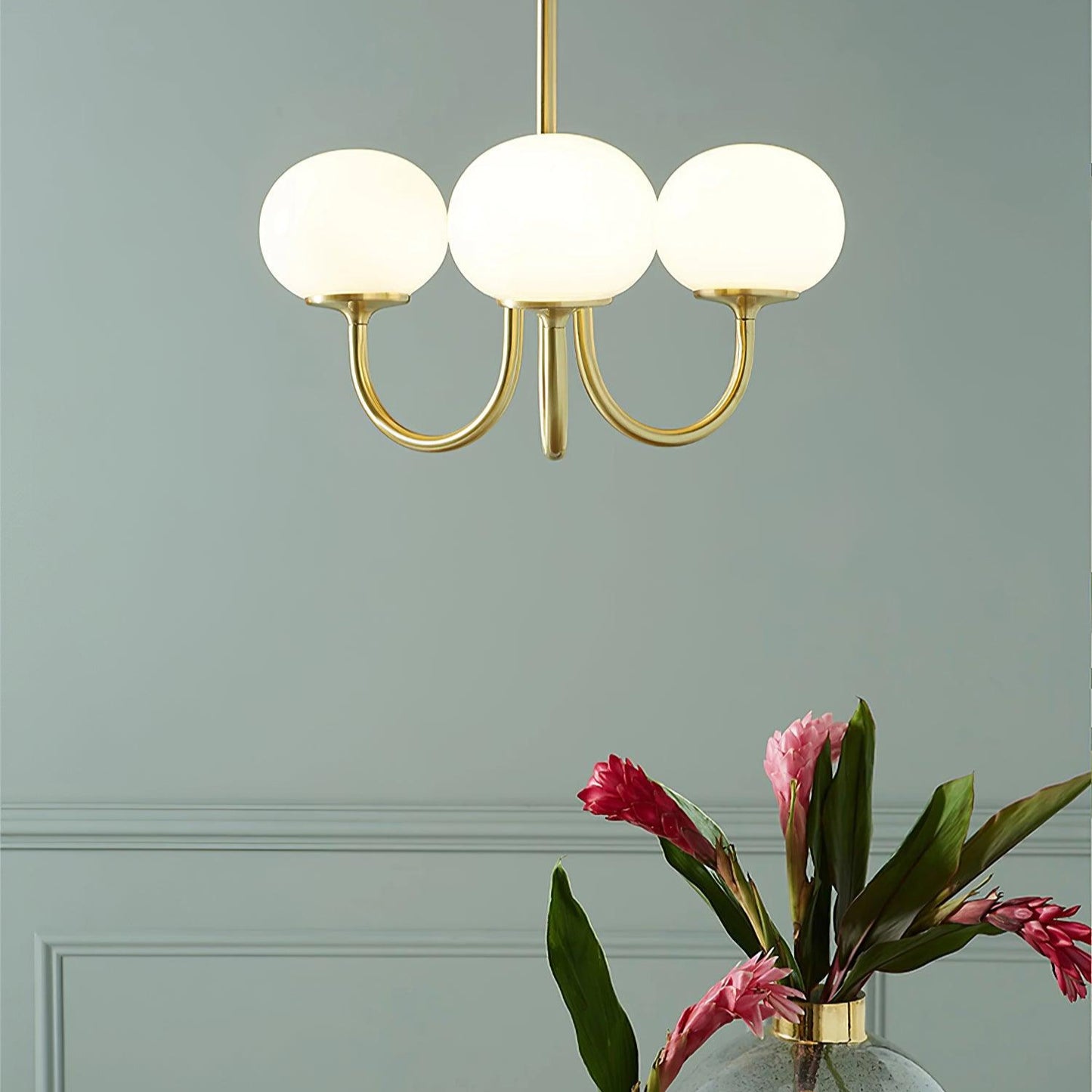 Marshmallow Glass Chandelier