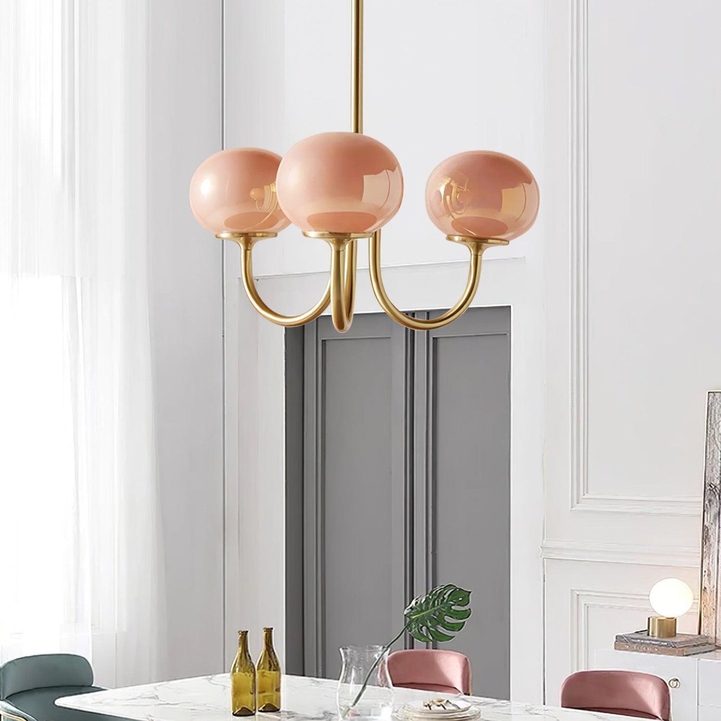 Marshmallow Glass Chandelier
