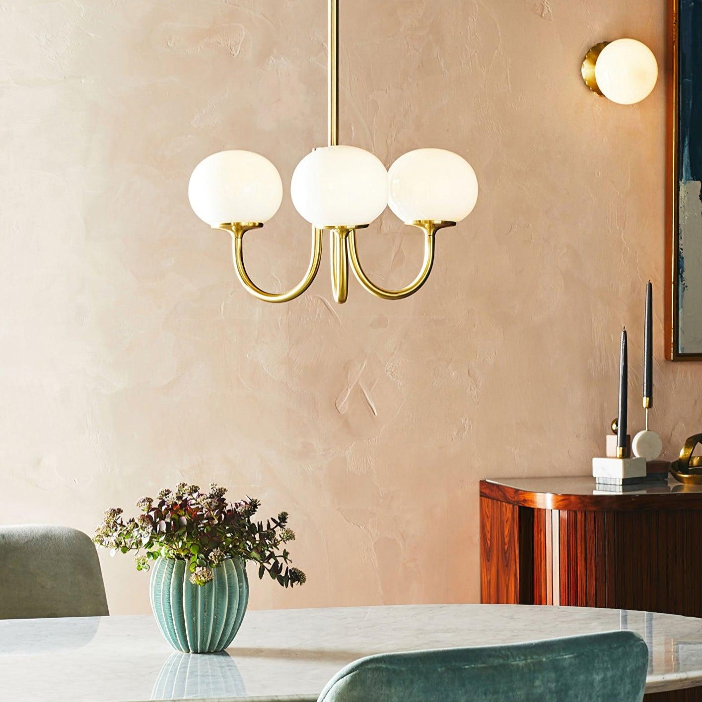 Marshmallow Glass Chandelier