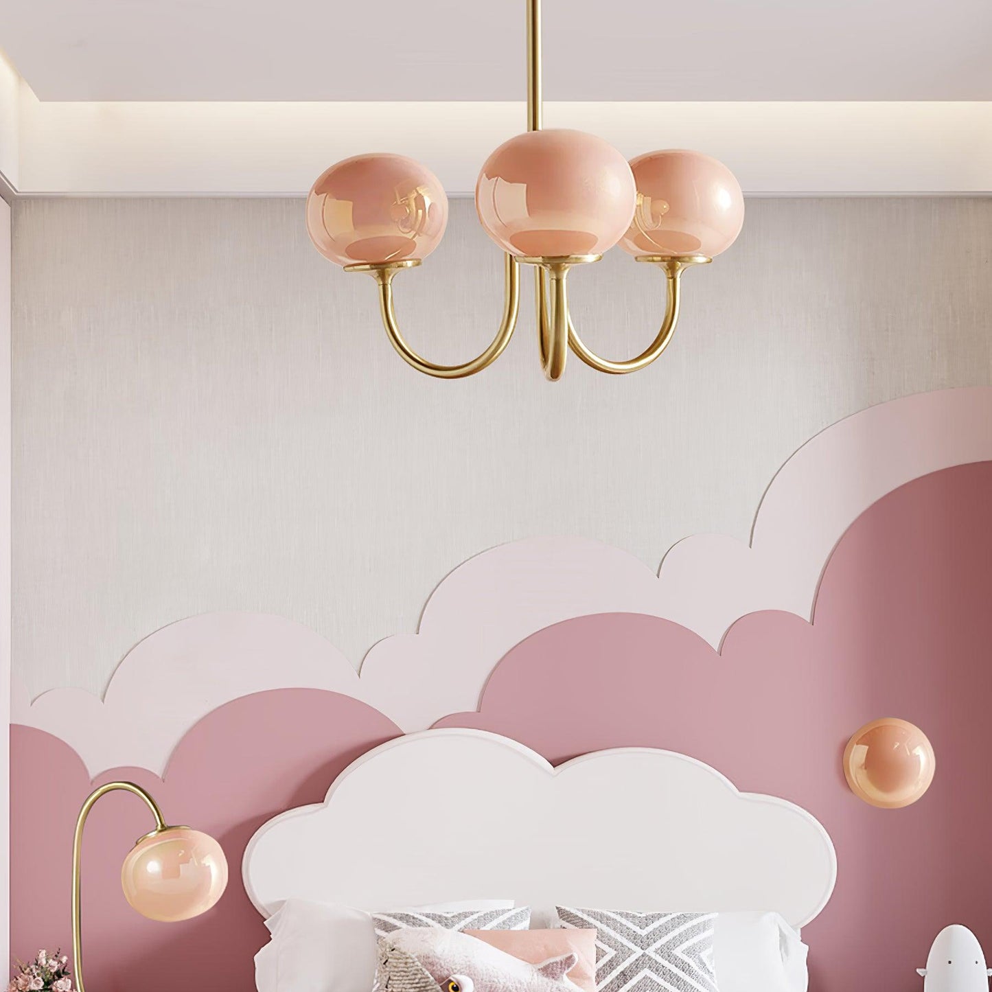 Marshmallow Glass Chandelier