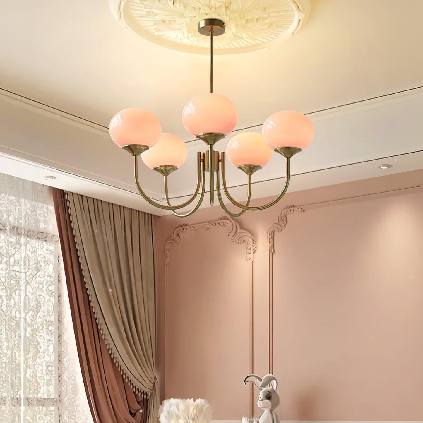 Marshmallow Glass Chandelier