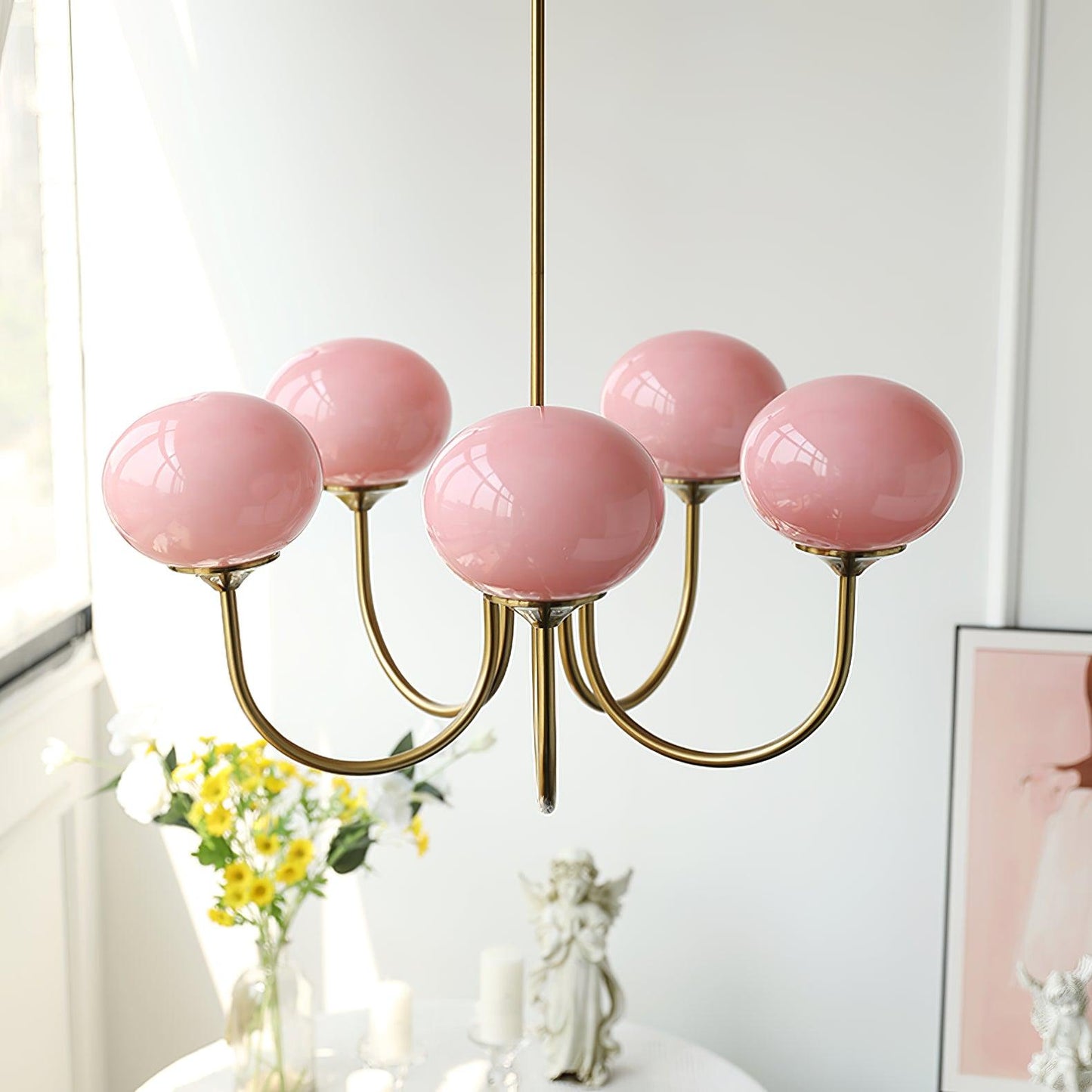 Marshmallow Glass Chandelier
