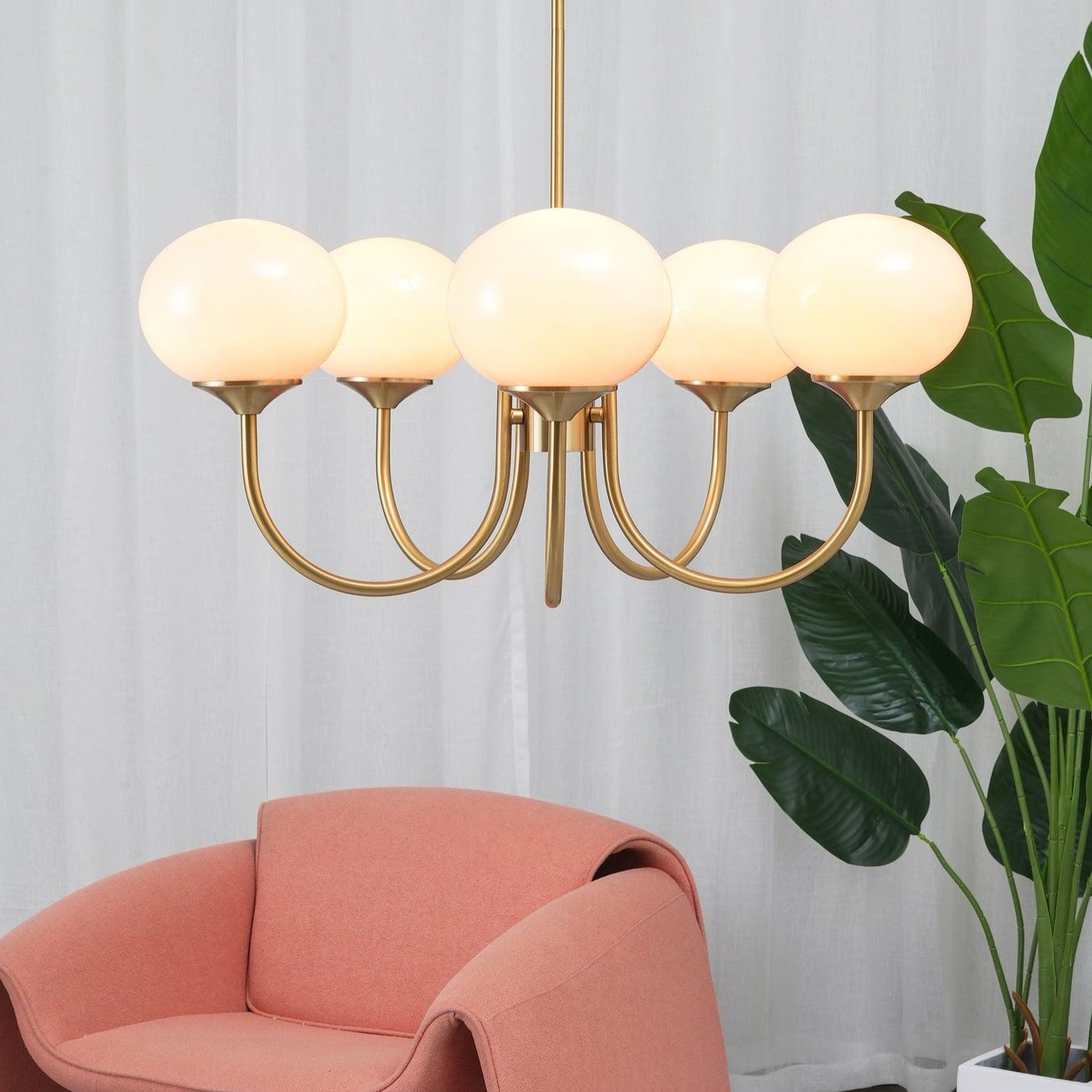 Marshmallow Glass Chandelier