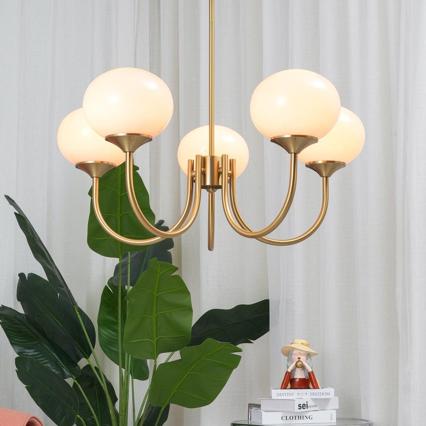 Marshmallow Glass Chandelier