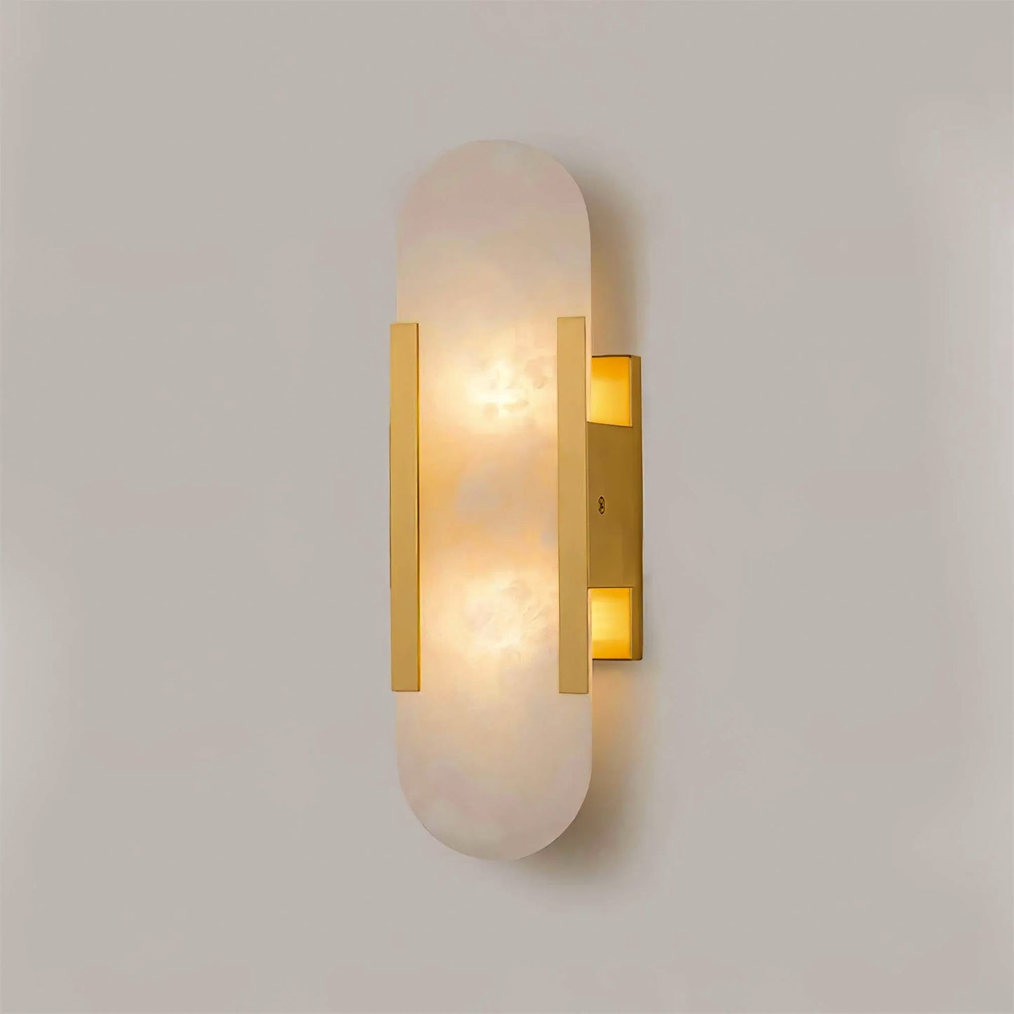 Elongated Alabaster Wall Lamp