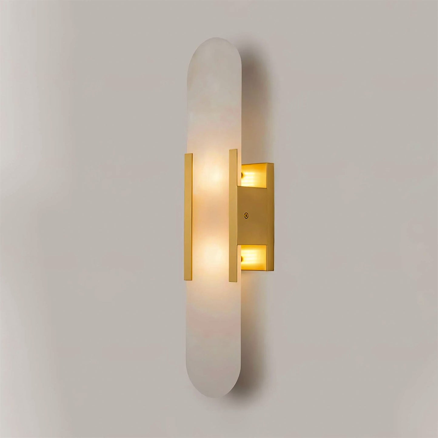 Elongated Alabaster Wall Lamp
