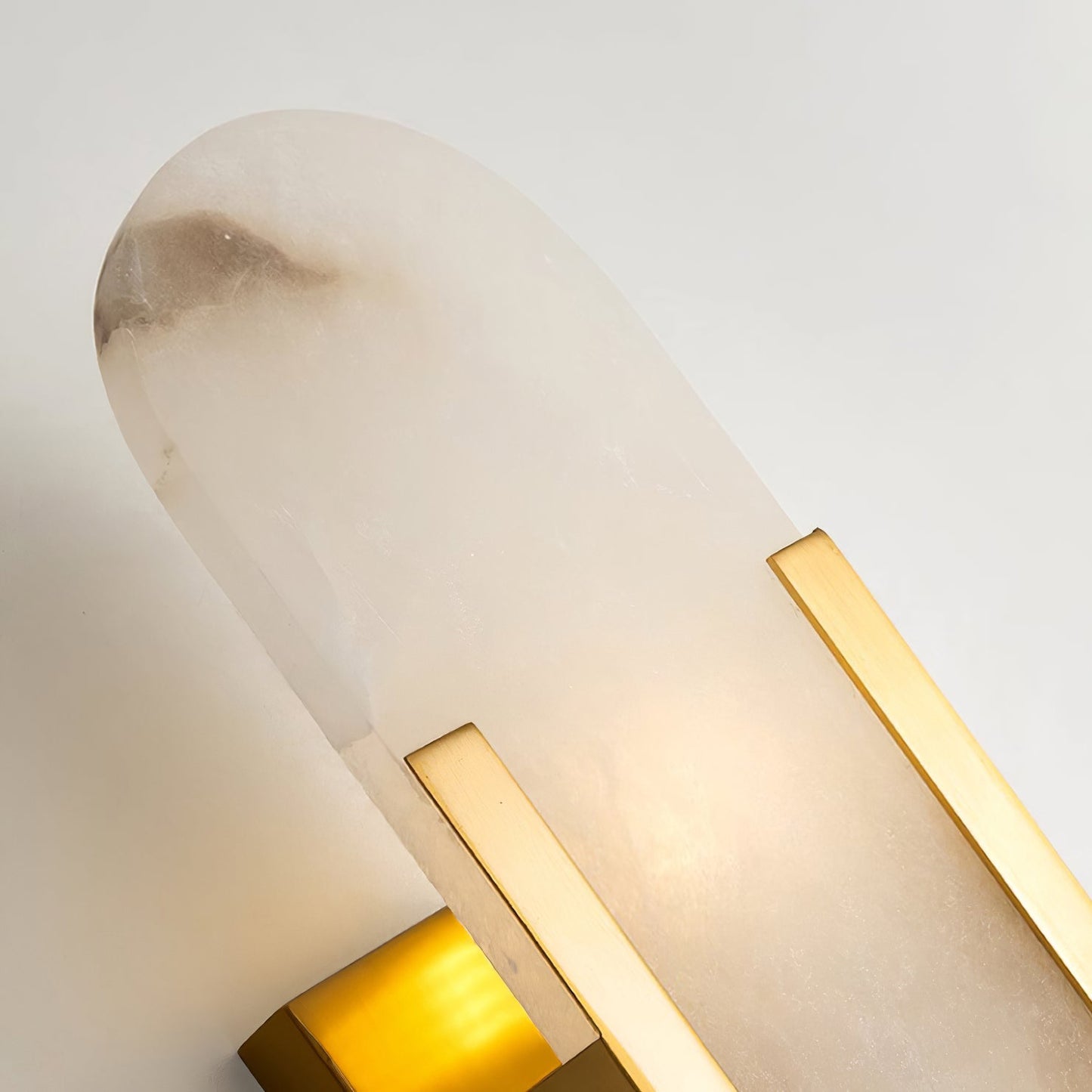 Elongated Alabaster Wall Lamp