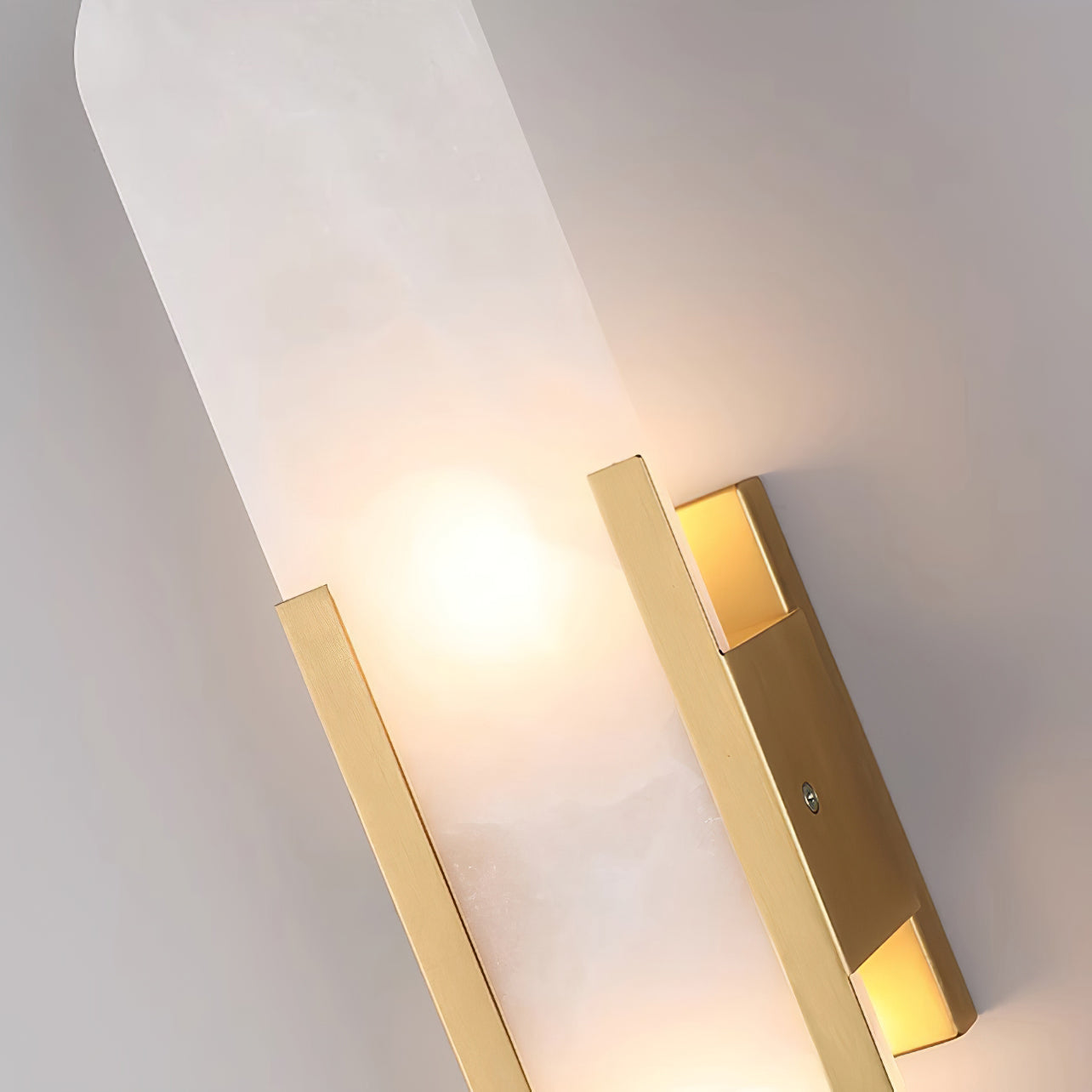 Elongated Alabaster Wall Lamp
