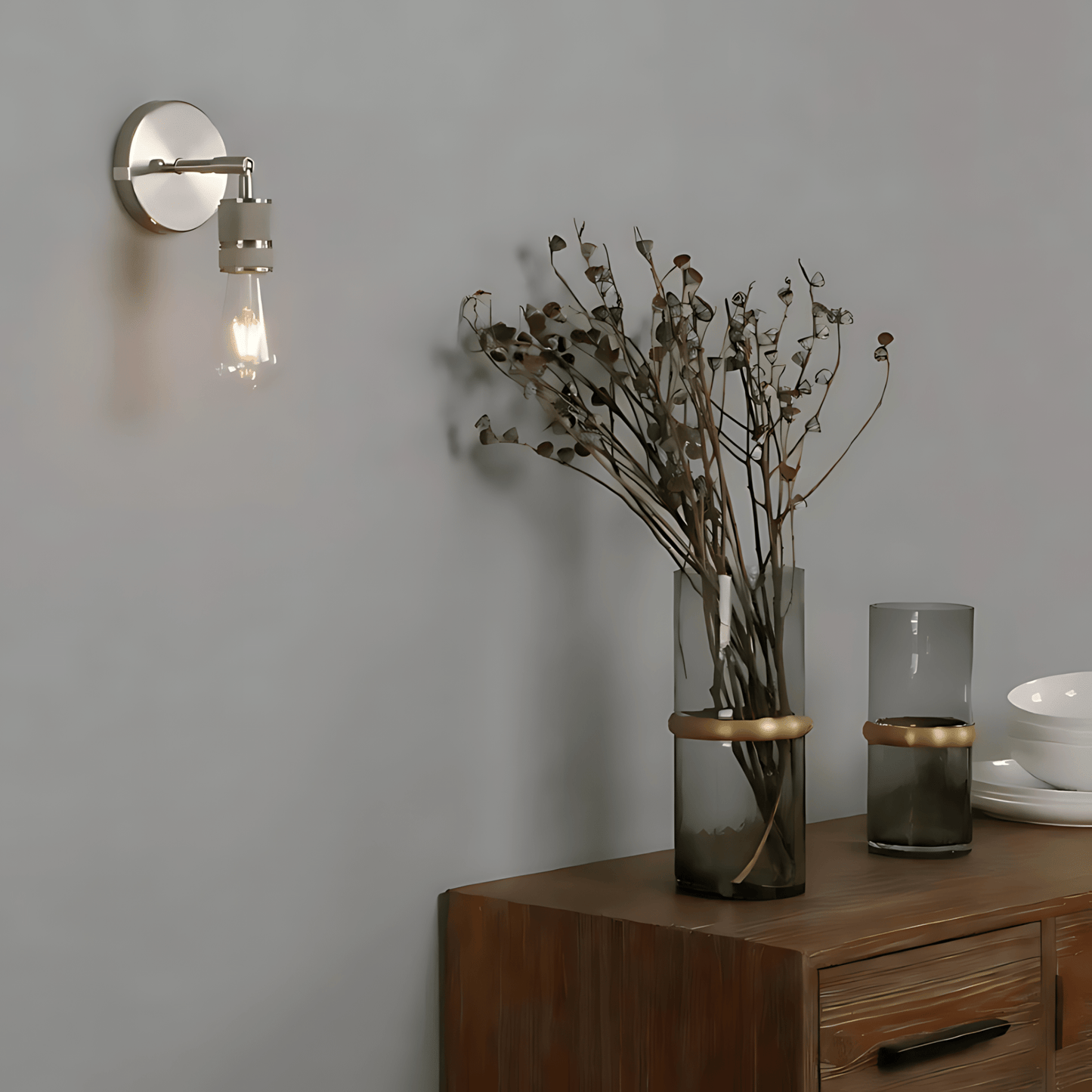 Minimalist Industrial Wall Light