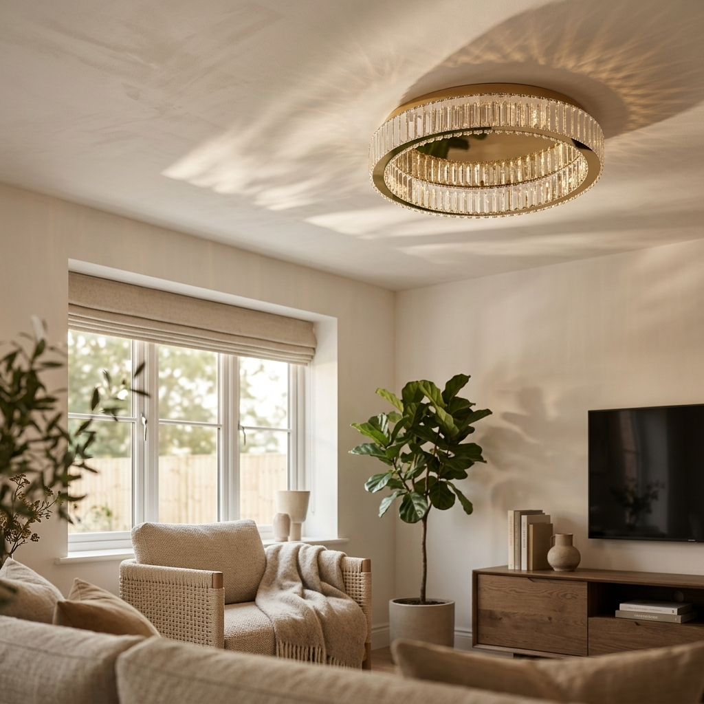 Eclipse Crystal Ceiling Chandelier