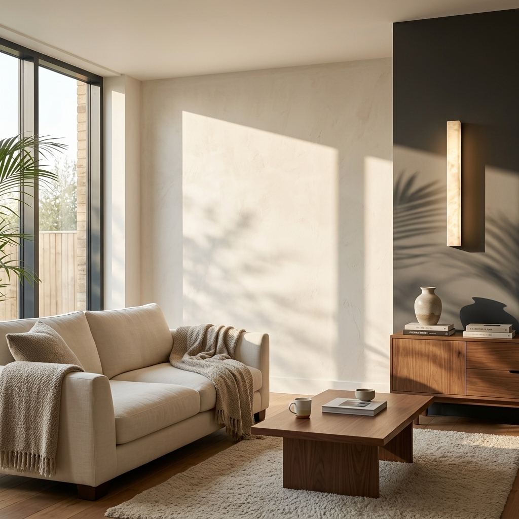 Natural Alabaster Linear Bar Wall Light
